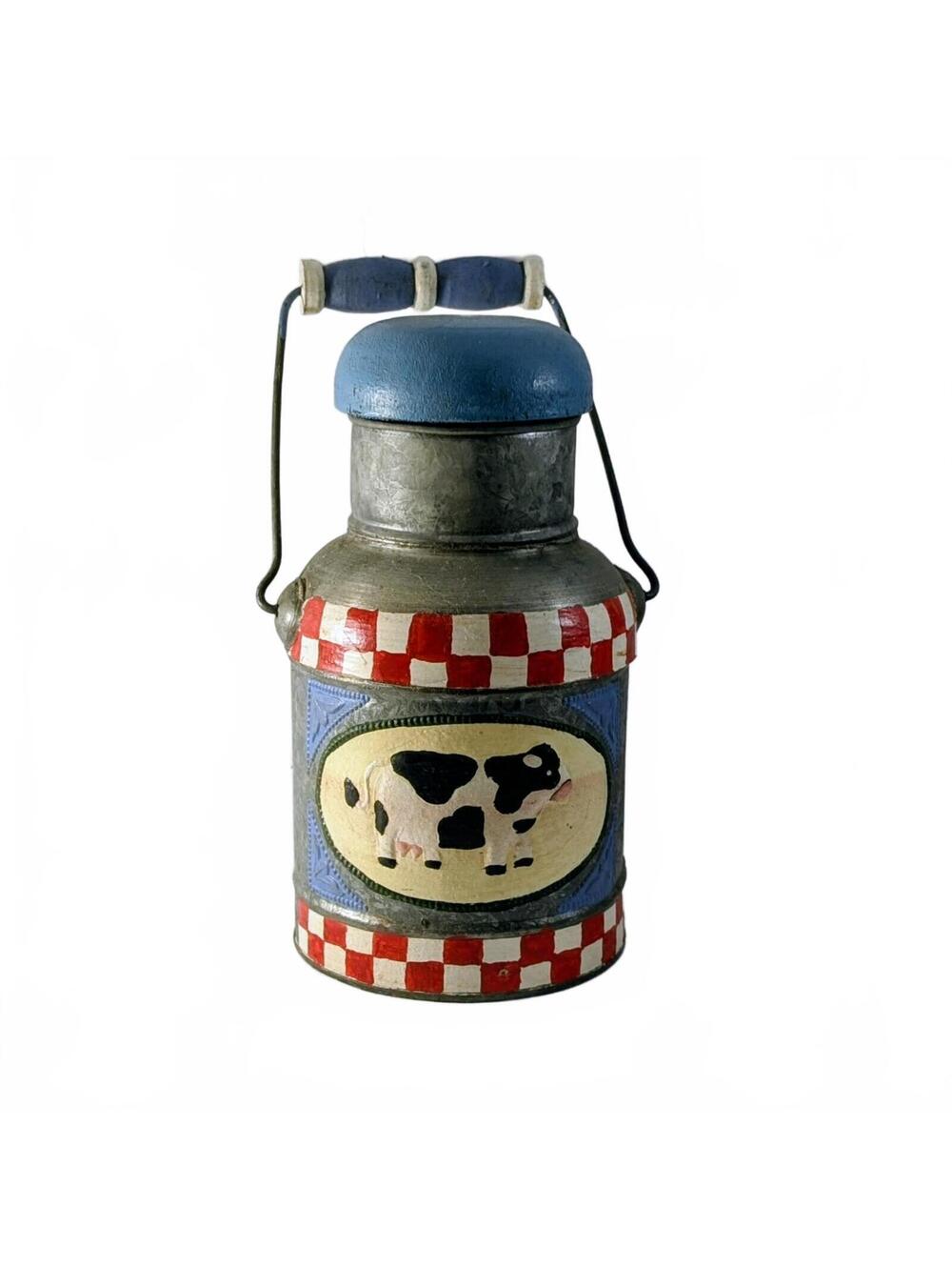 Farmhouse Country Cow Milk Can